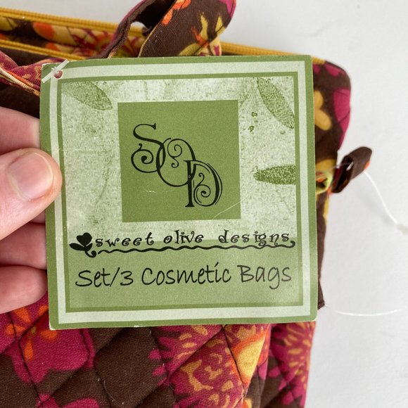 Sweet Olive Designs Set of 3 Quilt Cosmetic Bags - Picture 6 of 9